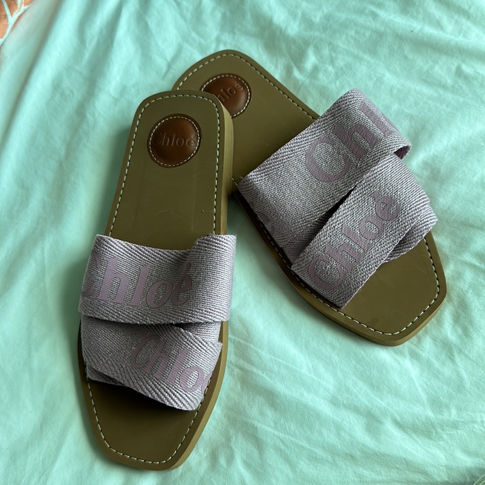 Chloe woody slides lilac new never worn - Picture 5 of 5